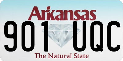 AR license plate 901UQC