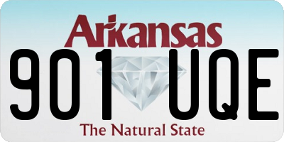 AR license plate 901UQE