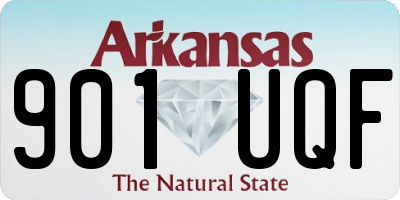 AR license plate 901UQF
