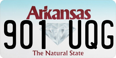AR license plate 901UQG