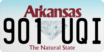 AR license plate 901UQI