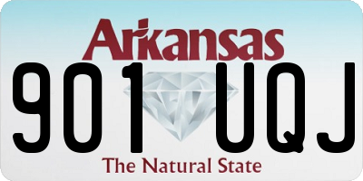AR license plate 901UQJ
