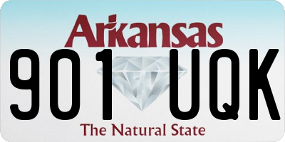 AR license plate 901UQK