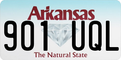 AR license plate 901UQL
