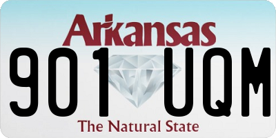 AR license plate 901UQM