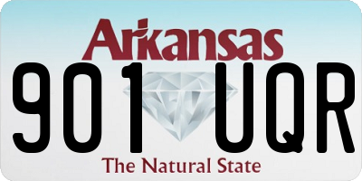 AR license plate 901UQR