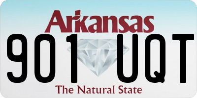 AR license plate 901UQT