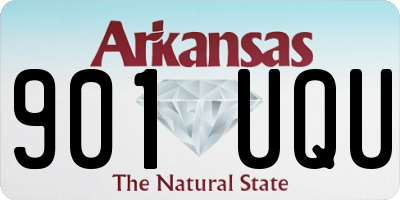AR license plate 901UQU