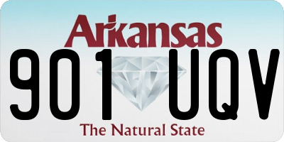 AR license plate 901UQV