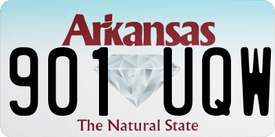AR license plate 901UQW