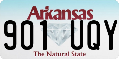 AR license plate 901UQY