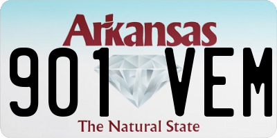 AR license plate 901VEM