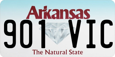 AR license plate 901VIC