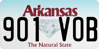 AR license plate 901VOB