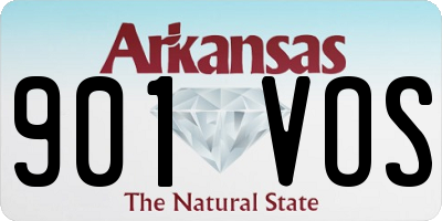 AR license plate 901VOS