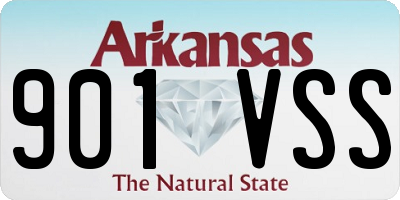 AR license plate 901VSS