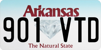 AR license plate 901VTD