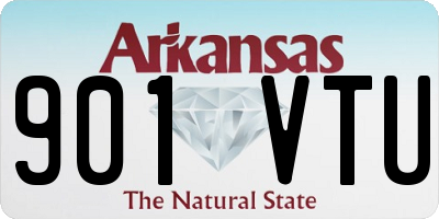 AR license plate 901VTU
