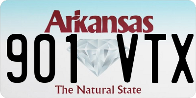 AR license plate 901VTX