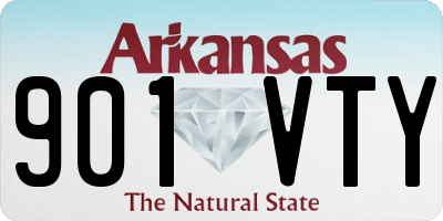 AR license plate 901VTY