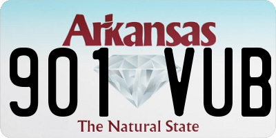 AR license plate 901VUB