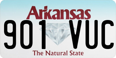 AR license plate 901VUC