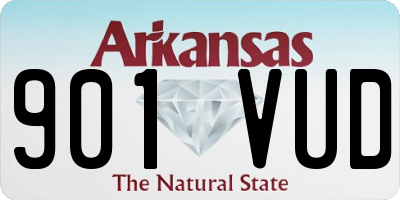 AR license plate 901VUD
