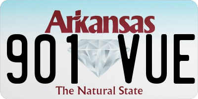 AR license plate 901VUE