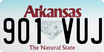AR license plate 901VUJ