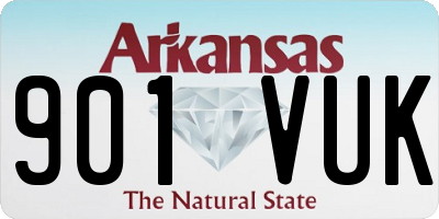 AR license plate 901VUK