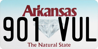 AR license plate 901VUL