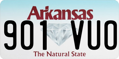 AR license plate 901VUO