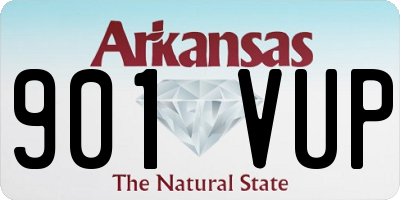 AR license plate 901VUP
