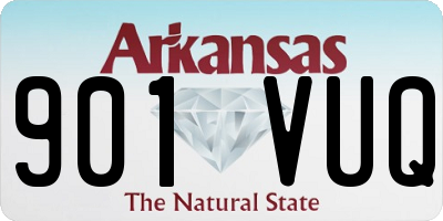AR license plate 901VUQ