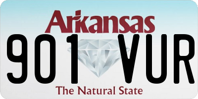 AR license plate 901VUR
