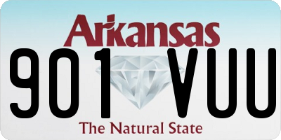 AR license plate 901VUU