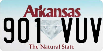 AR license plate 901VUV