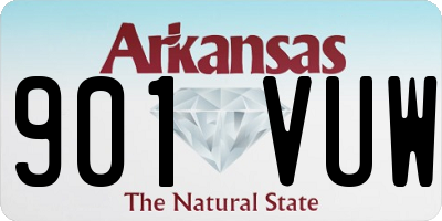 AR license plate 901VUW