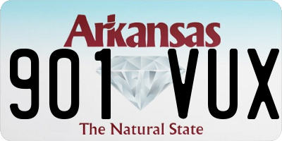 AR license plate 901VUX