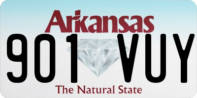AR license plate 901VUY