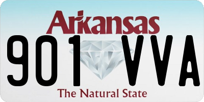 AR license plate 901VVA