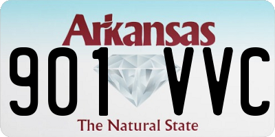 AR license plate 901VVC