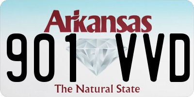 AR license plate 901VVD
