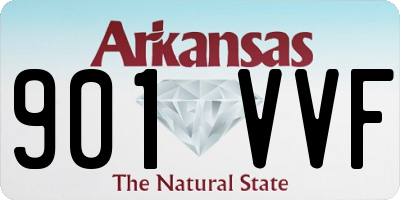 AR license plate 901VVF