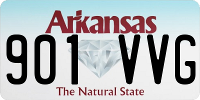 AR license plate 901VVG