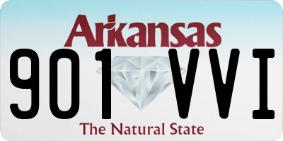 AR license plate 901VVI