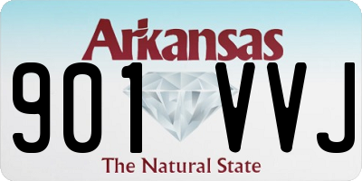 AR license plate 901VVJ