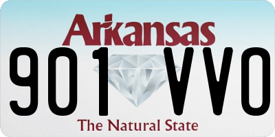 AR license plate 901VVO