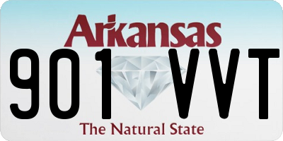 AR license plate 901VVT