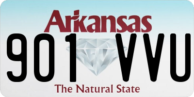 AR license plate 901VVU